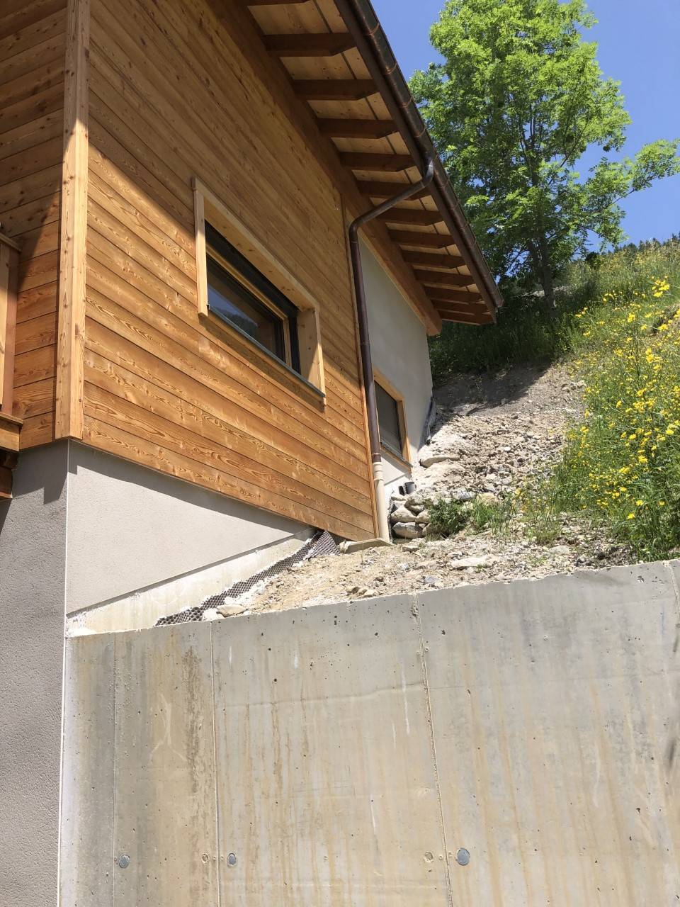 Rénovation de façade en bois
